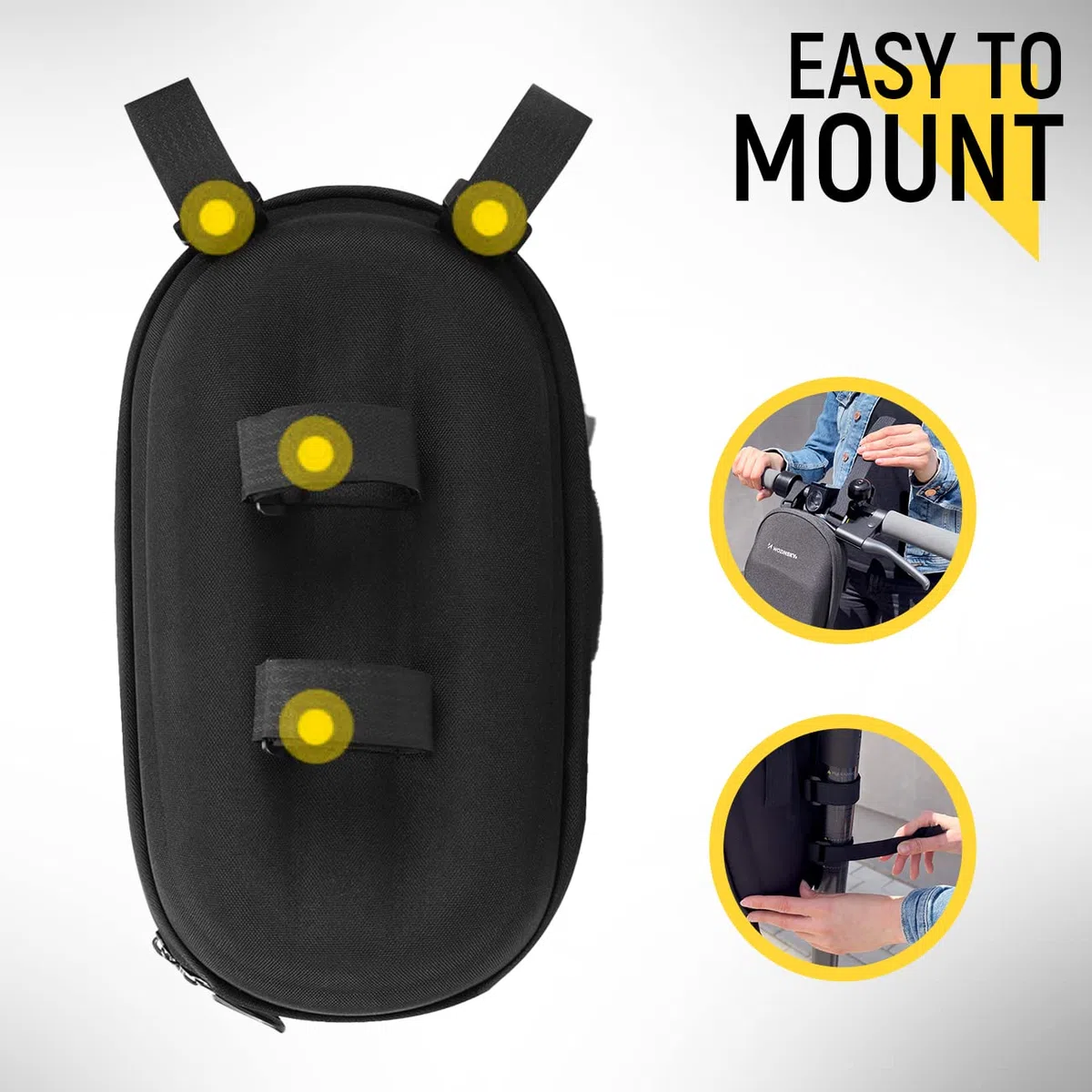 WOZINSKY Borsa da manubrio anteriore monopattino impermeabile e facile da fissare prattica capiente bauletto portaoggetti comodo viaggio Xiaomi MI Mijia M365 Sedway Ninebot E ES1/ES2/ES3/ES4 6L