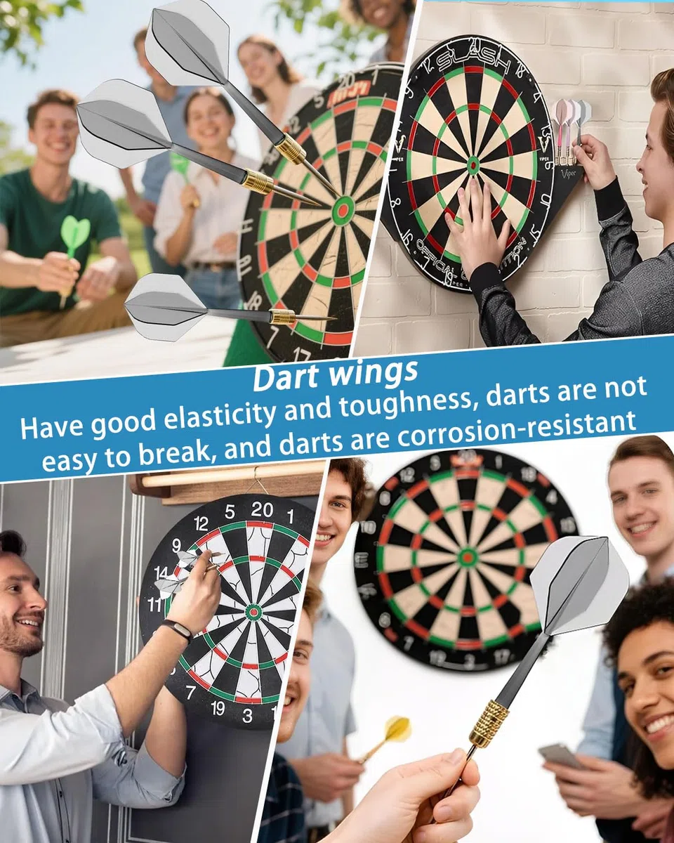 12pcs Freccette con Fusto per Freccette Soft Dart, Filettatura 2BA, Accessorio Completo per Freccette da Gioco Professionali