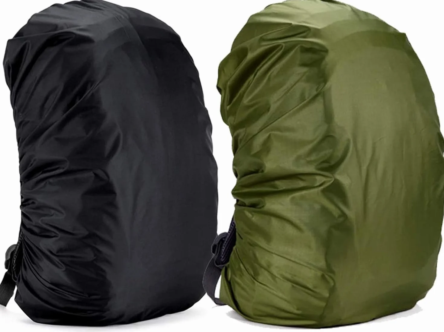 2 Pezzi Coprizaino Impermeabile per Pioggia Copertura Custodia di Zaino Copertina Antipioggia Antipolvere per Ciclismo Campeggio Trekking Parapioggia Zaino