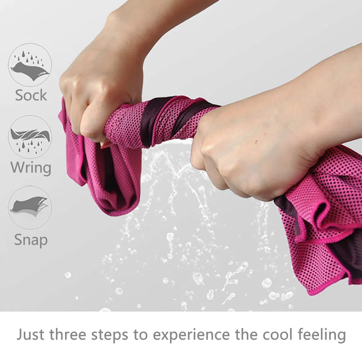 4 Pezzi Asciugamano Raffreddamento, 100 X 30CM Asciugamano Rinfrescante Sportivo, Asciugamani Golf, Asciugamani Microfibra, Cooling Towel, Adatto per Fitness, Sport, Yoga E Viaggi (A)