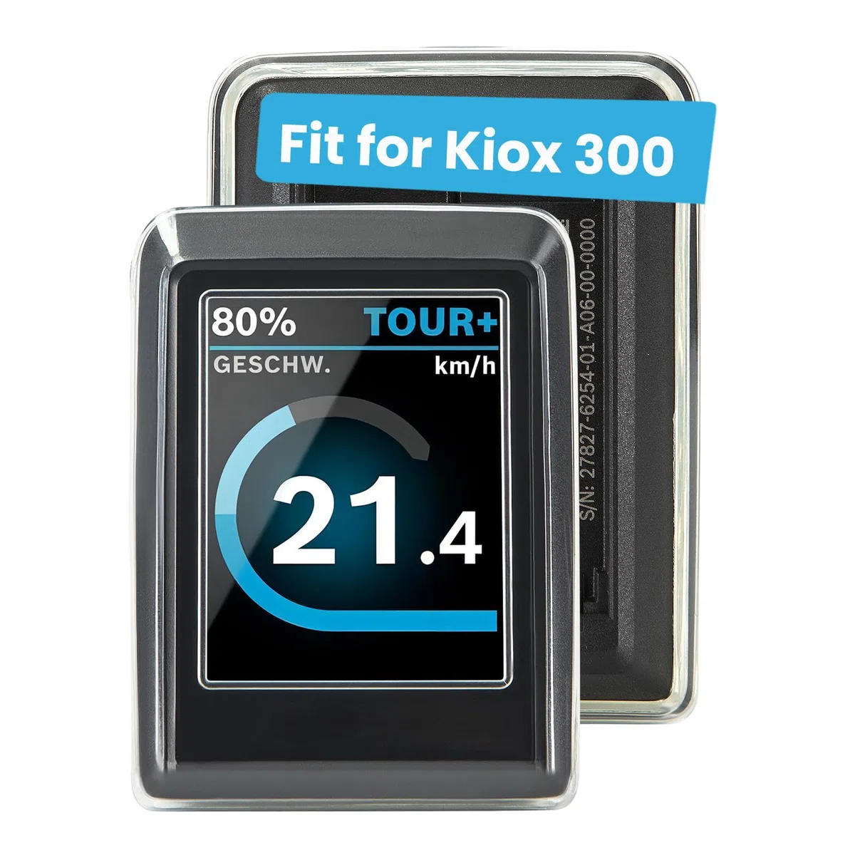 Besudo Custodia protettiva adatta per display Bosch Kiox 300 – Pellicola protettiva trasparente per Kiox 300 contro acqua, polvere e graffi – Cover per computer bici – Accessori per bici