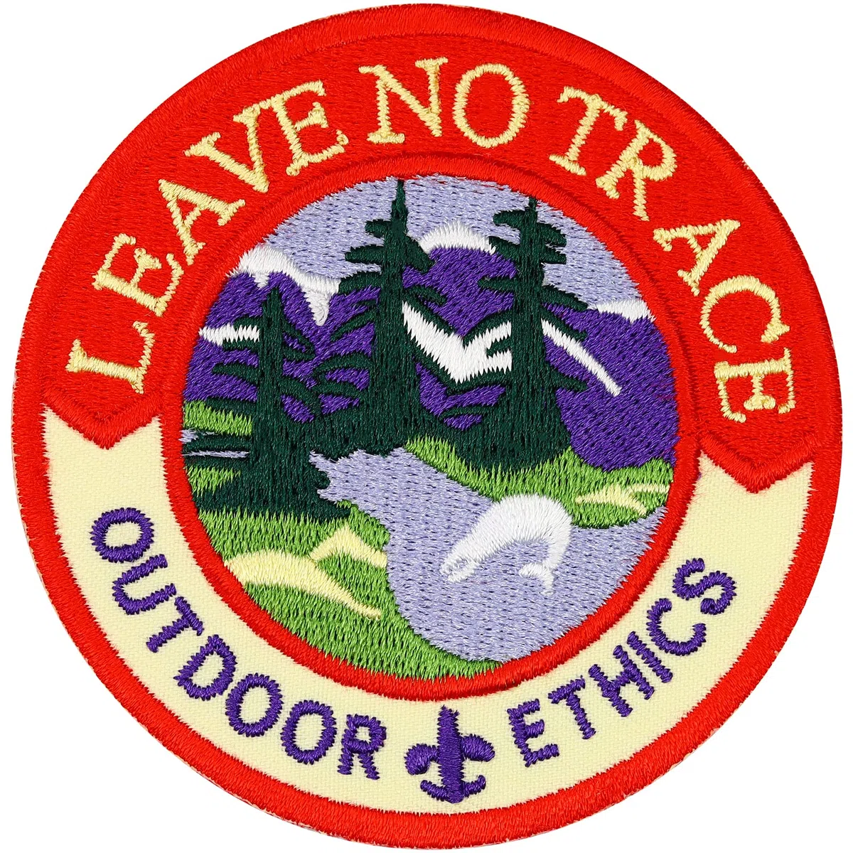 Patch Leave no trace Outdoor Ethics guida natura Zaino Scout Iron on Badge
