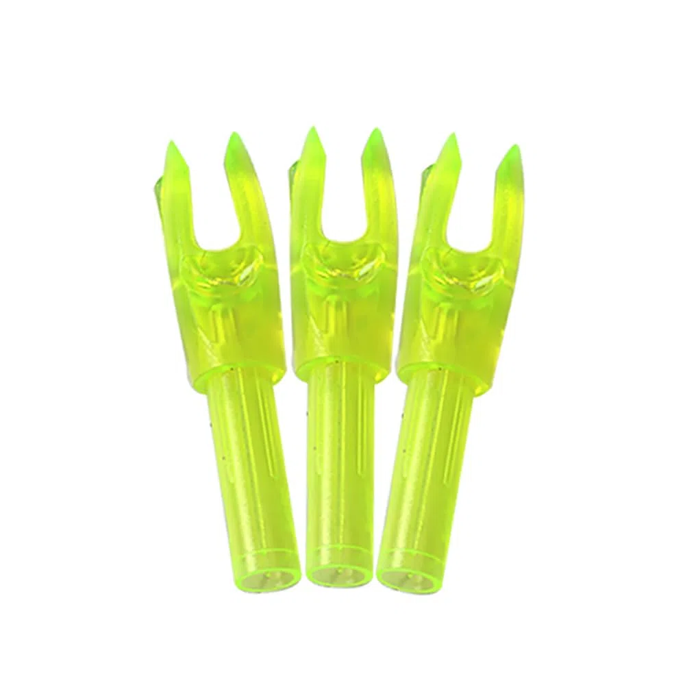 60 Pezzi Cocche per Tiro con L'Arco Bocca Larga Inserto in Plastica Cocca per Freccia Adatta ID 4,2 mm Albero della Freccia Fai da Te Accessorio per Frecce