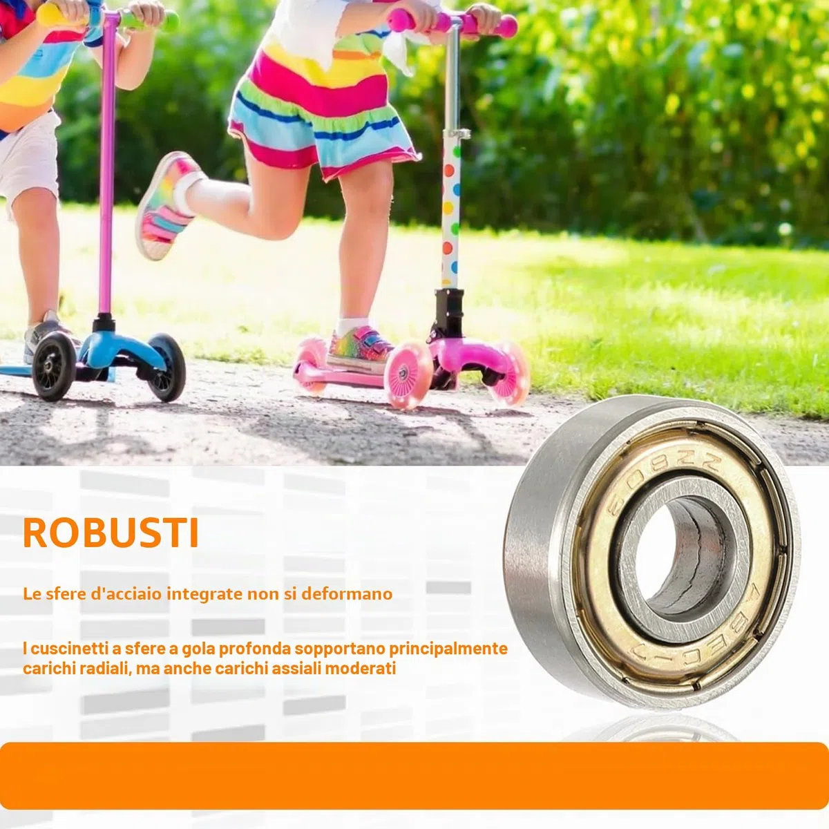 40 Pezzi 608 ZZ Cuscinetto A Sfera, Cuscinetti a Sfera in Miniatura, Miniature Groove Cuscinetti a Sfere, per Skateboard, Scooter, Pattini in Linea (8 mm x 22 mm x 7 mm)