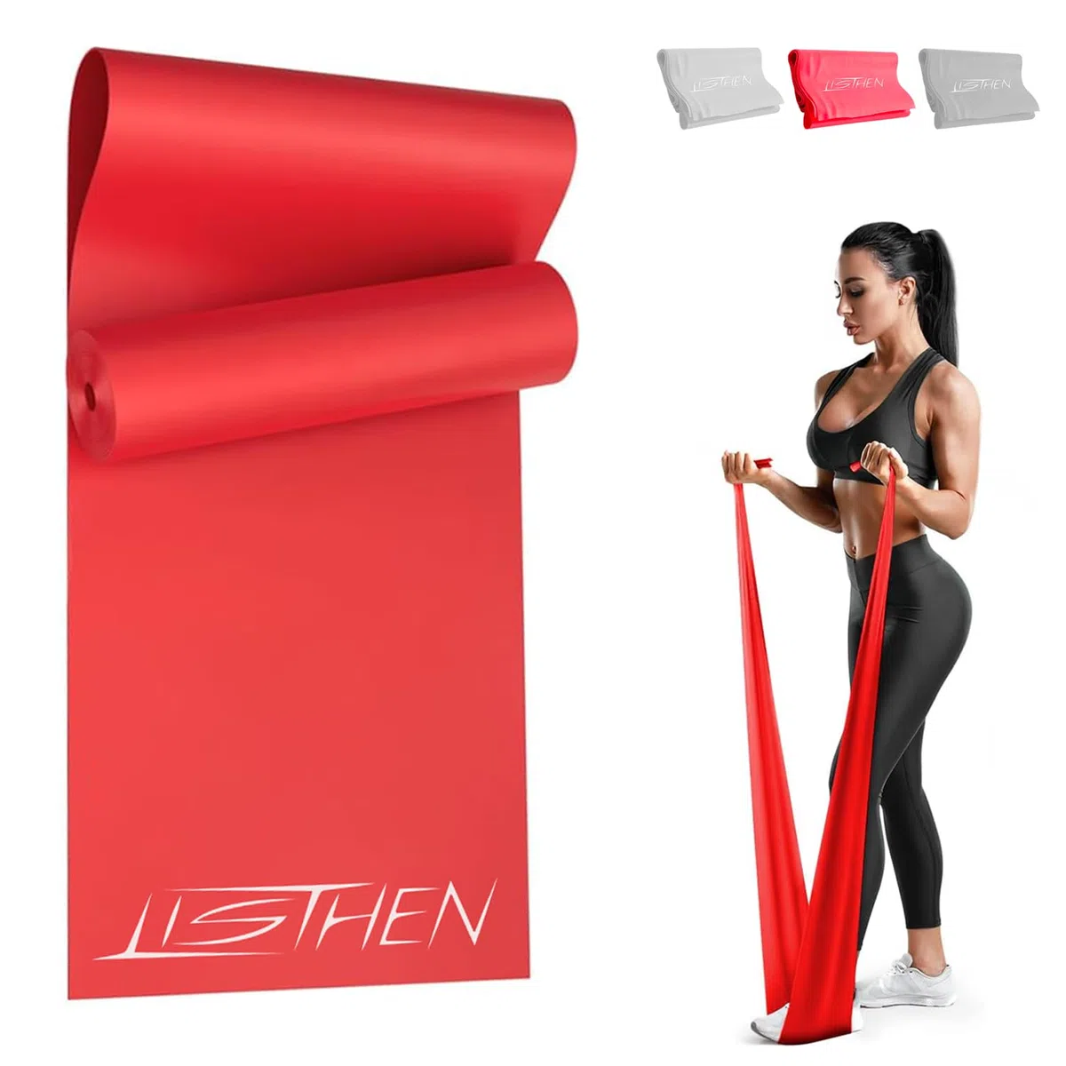 Bande Elastiche per Ginnastica Posturale e Riabilitazione Spalla e Caviglia, Fascia Terapeutica per Fisioterapia e Fitness, Thera band per Allenamento di Fitness, Pilates e Yoga
