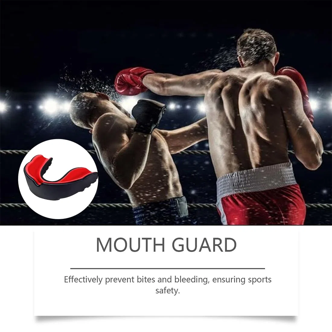 3 pezzi Paradenti sportivo premium, adatto a tutti gli sport di contatto completo, kickboxing, e per bambini junior