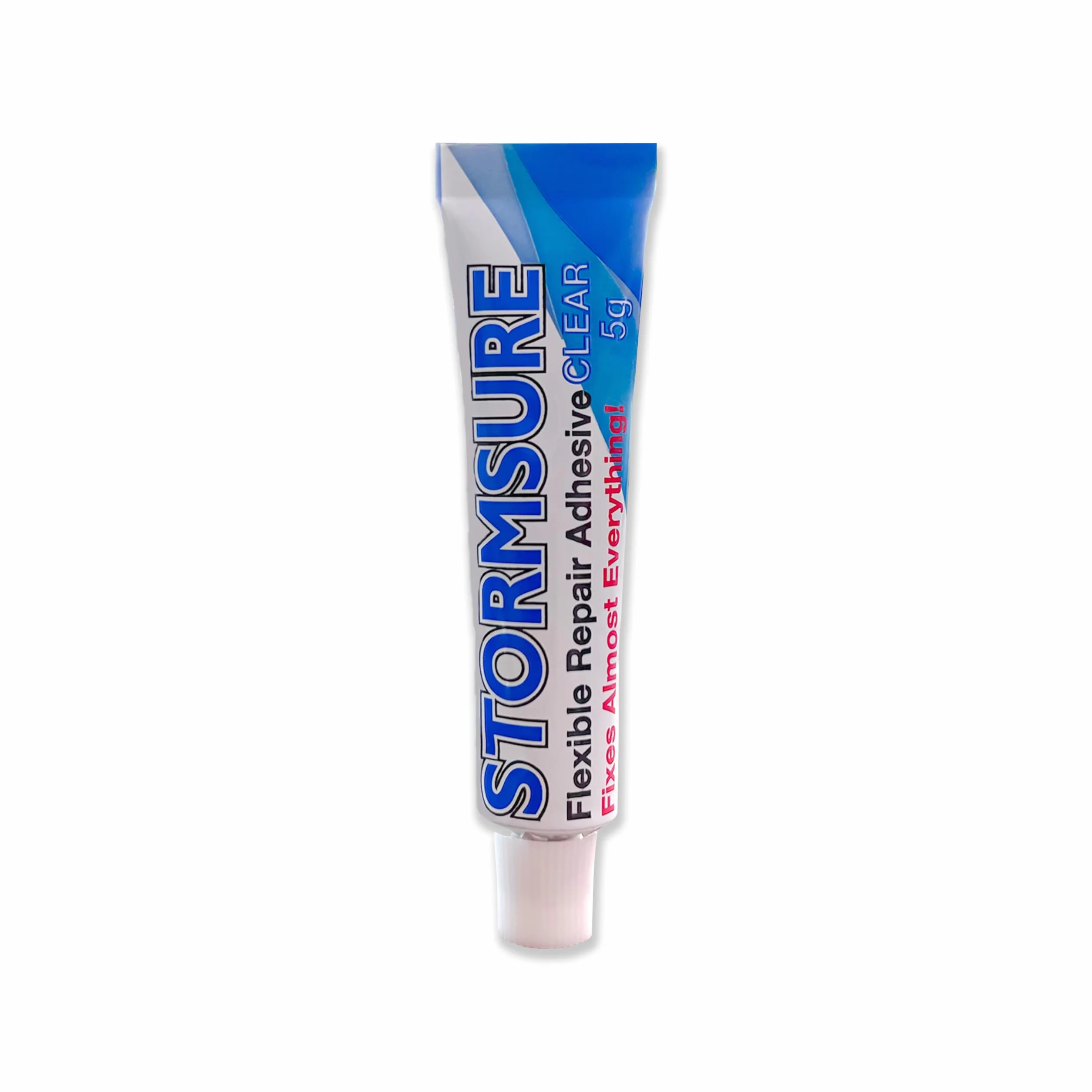 Adesivo di riparazione flessibile Stormsure: 3 x 5 g di colla trasparente - Ideale per gommoni, kayak, canoe e riparazioni in PVC