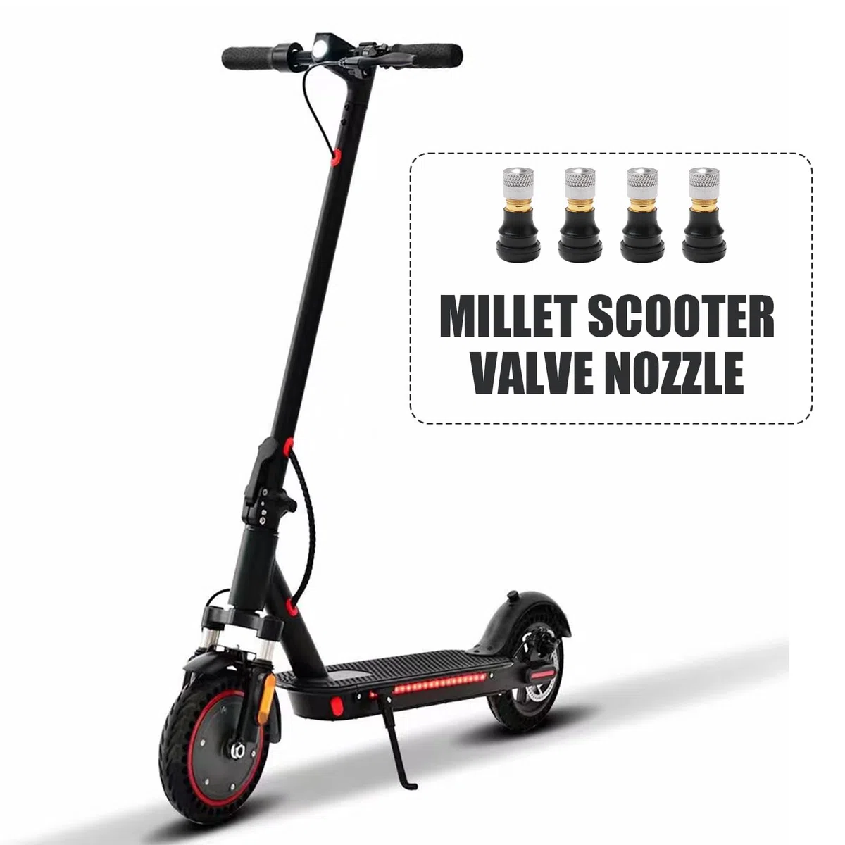 4PCS Valvola dell'Aria per Pneumatici a Tubeless, Monopattino Elettrico Valvola dell'Aria Tubeless, Valvola per Pneumatici Tubeless Compatibili con Scooter Ninebot Max G30 Monopattino