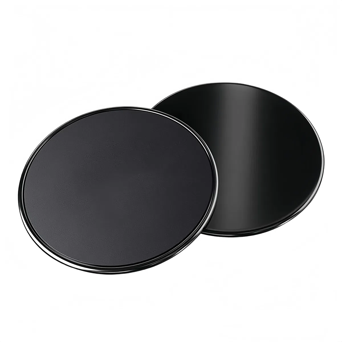 Dischi di Scorrimento 2 Pezzi Dischi Scorrevoli per Fitness,Core Sliders Esercizio Cursori,Sliders Fitness Doppio Lato,Esercizio Disco Scorrevole per Allenamento Completo del Corpo(Nero)