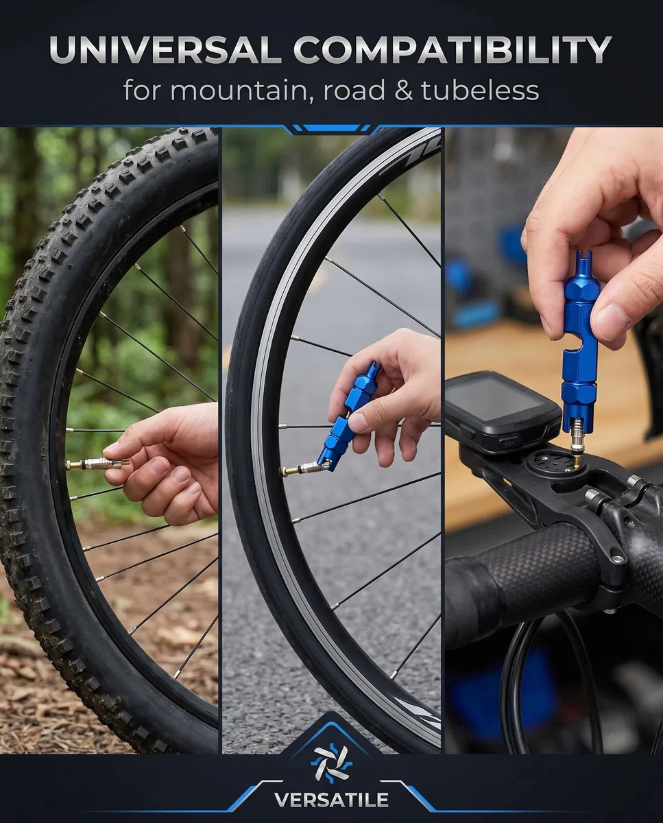 Kit di Sostituzione Nucleo Valvola, 10 Nuclei Valvola e 1 Strumenti di Rimozione, Valvola Mtb Valvole Tubeless, Nucleo Valvola Tubeless Mtb per Biciclette Tubeless, Strada e MTB