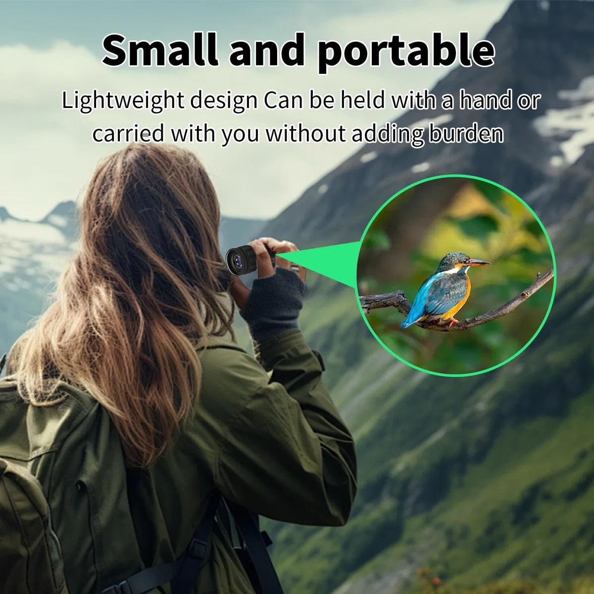 Telemetro Golf,Telemetro per Caccia con Elevato Ingrandimento | Ottica Compatta per Attività All Aperto Caccia Birdwatching