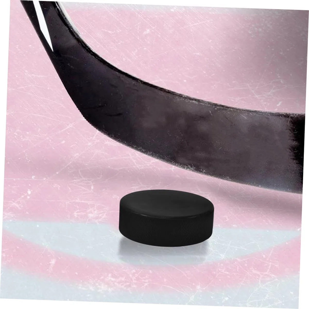 Disco Hockey su Ghiaccio in PU Resistente all'Usura per Allenamento e Pratica Adatto a Ragazzo e Adulti per ed Esterni e Facile da Trasportare