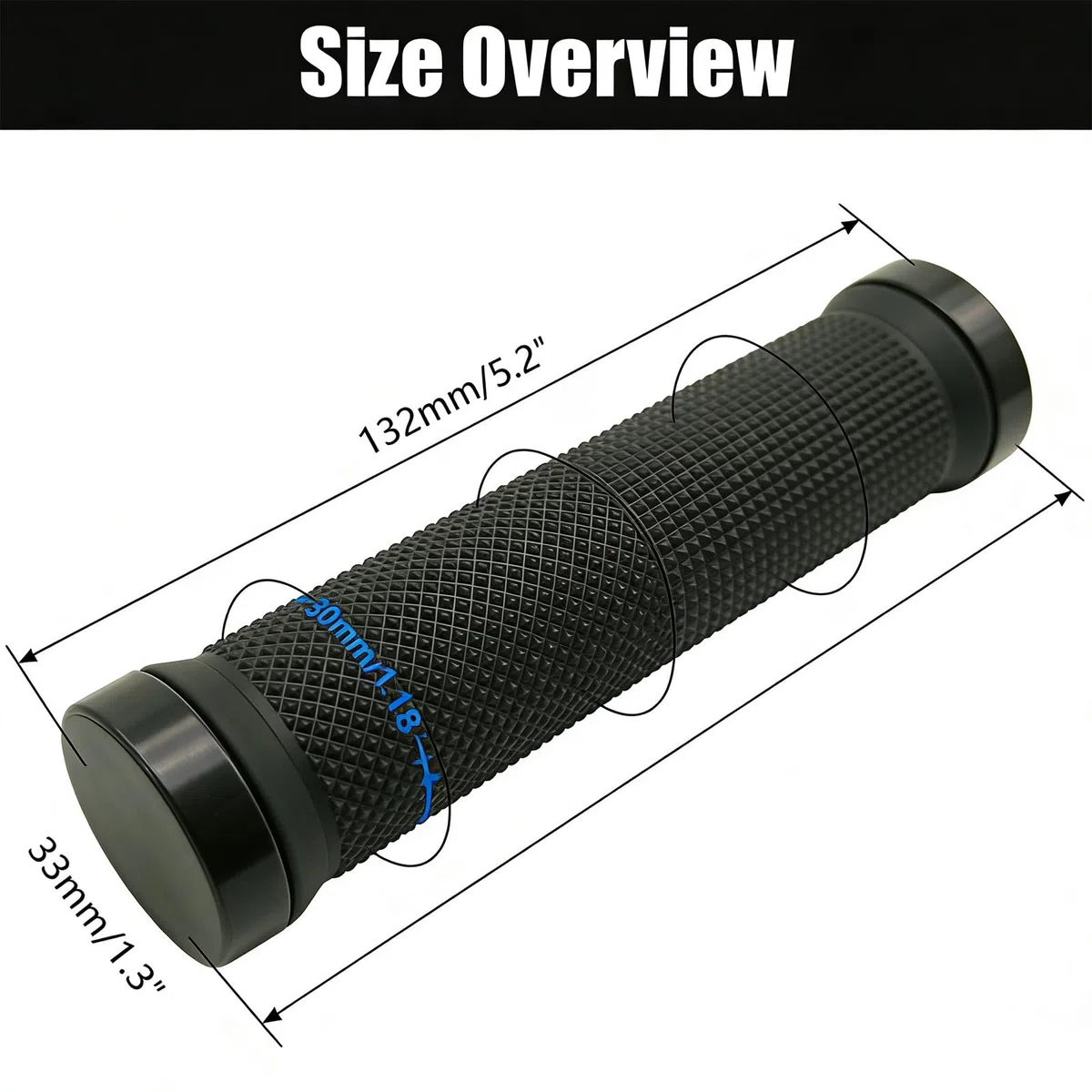 Manopole per mountain bike, antiscivolo, per mountain bike, con blocco in alluminio, per mountain bike, manubrio da 22,2 mm