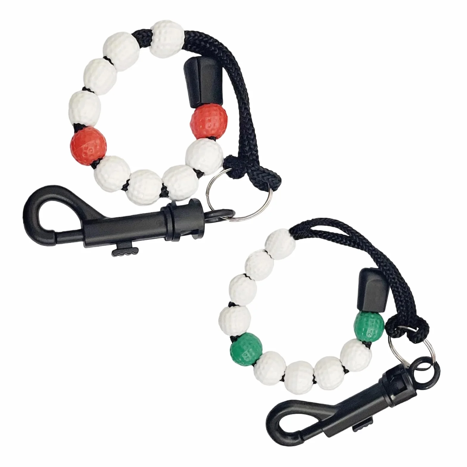 2 Pezzi Contatore di Colpi da Golf, Catena di Conteggio del Golf, Contatori per Perline da Golfista con Clip, per Sportivo All'aperto