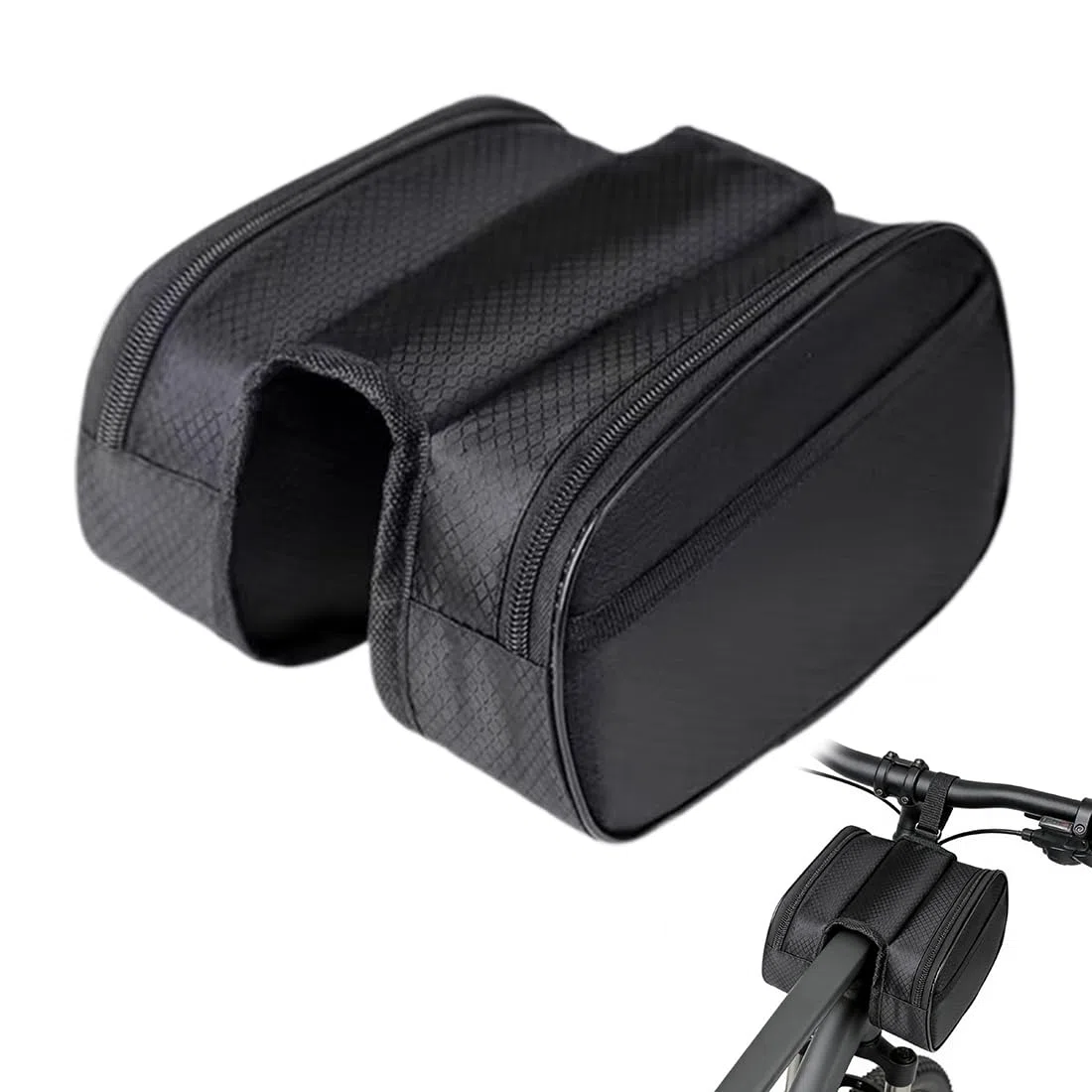 Borsa da Manubrio a Rullo per Bicicletta, con Tracolla, un Accessorio da Ciclismo Professionale per Bici da Strada, da Città e Mountain Bike, Bikepacking e Cicloturismo