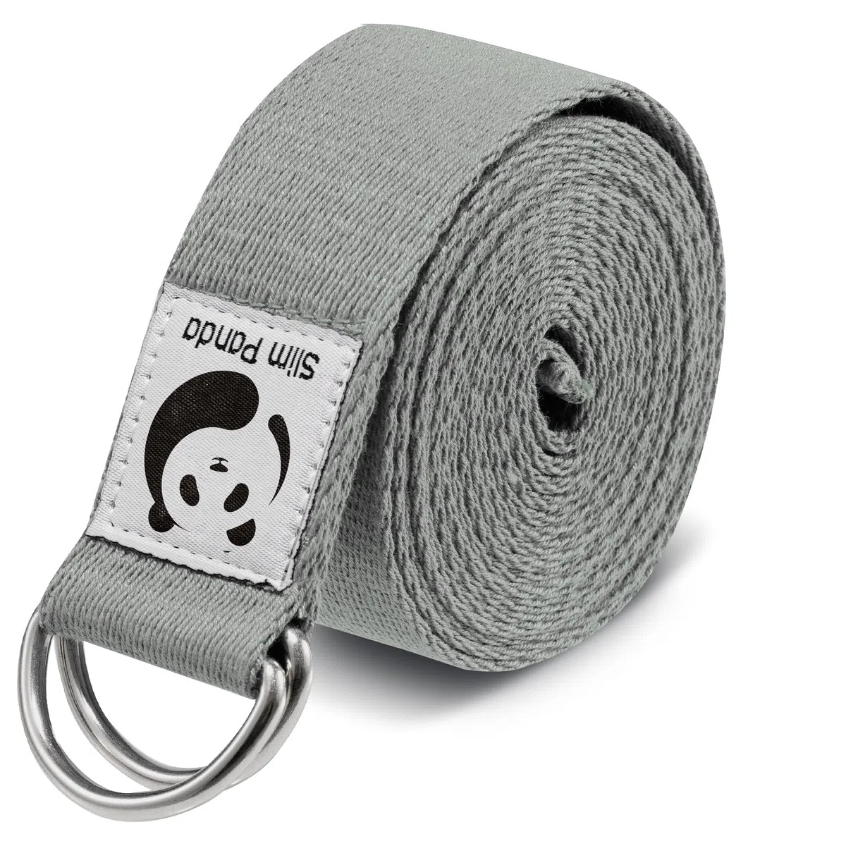 Slim Panda Cinghia Yoga In Cotone, Stretching Cintura Yoga Yoga Attrezzi per Fitness, Fascia Elastica Esercizi con Fibbia Scorrevole in Metallo per Principianti e Avanzati, Diversi Colori (180/250cm)