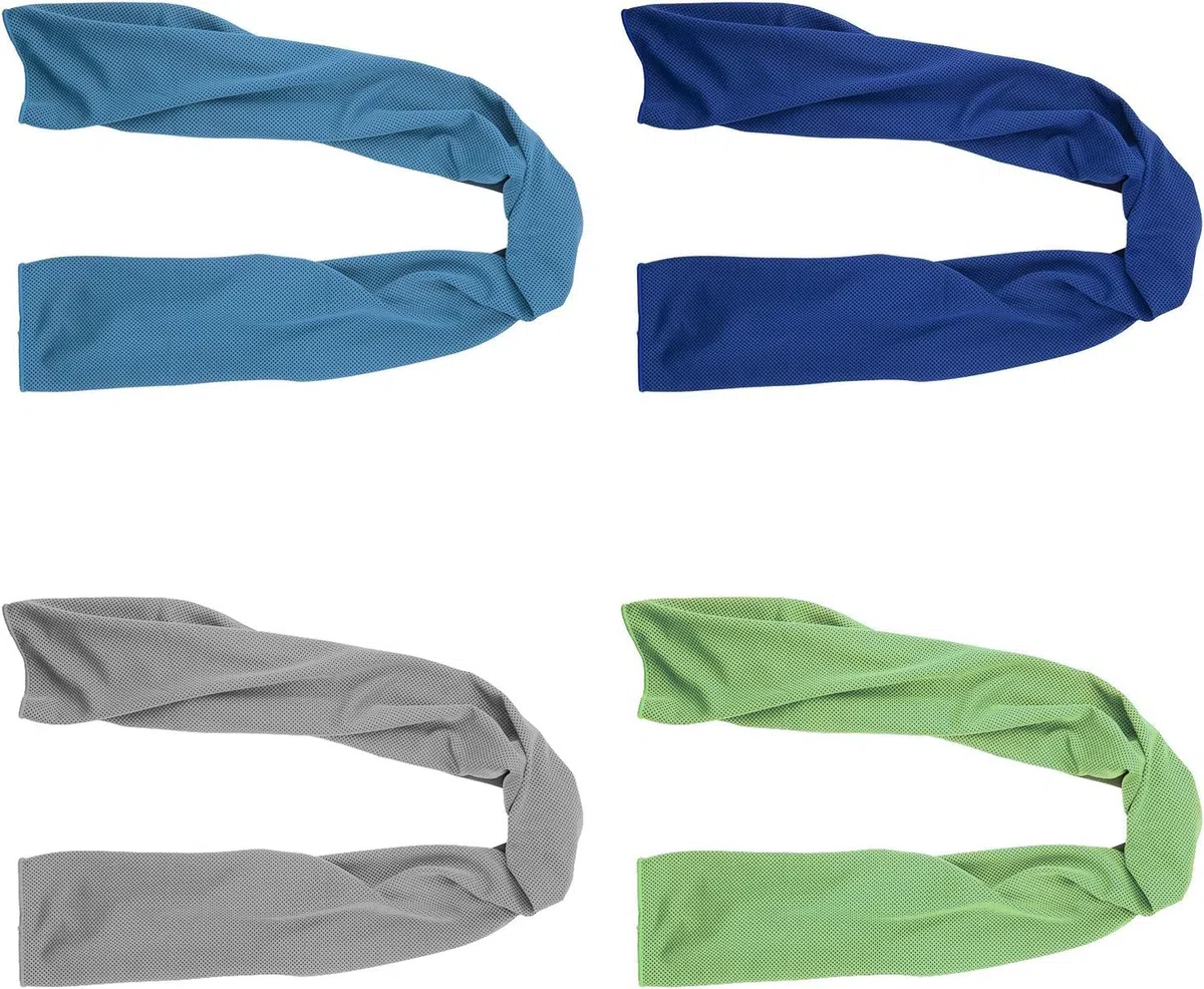 4 Pezzi Asciugamano Raffreddamento, 100 X 30CM Asciugamano Rinfrescante Sportivo, Asciugamani Golf, Asciugamani Microfibra, Cooling Towel, Adatto per Fitness, Sport, Yoga E Viaggi (A)