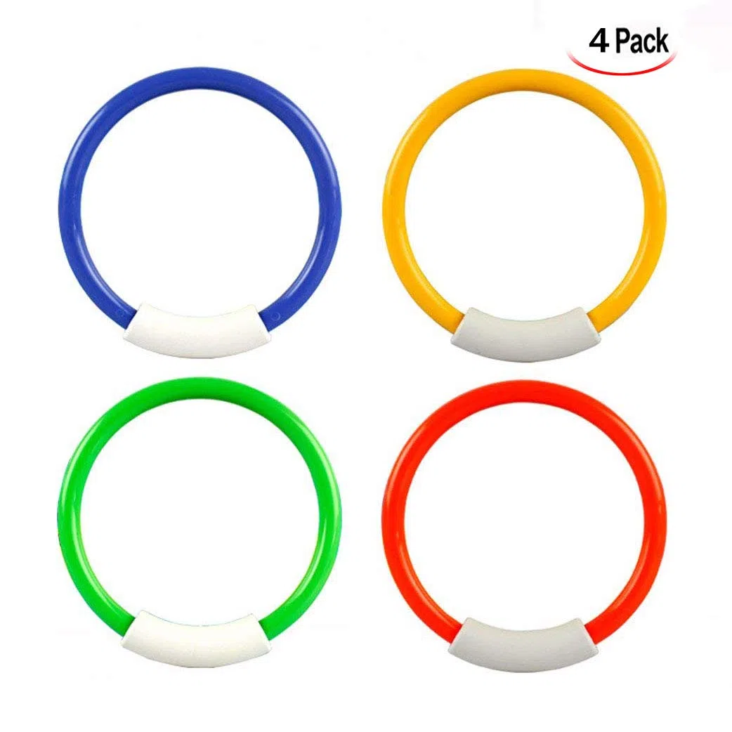 4 Pcs Dive Ring per Piscine,4 colori Set Dive Ring Accessori per Piscine Accessori