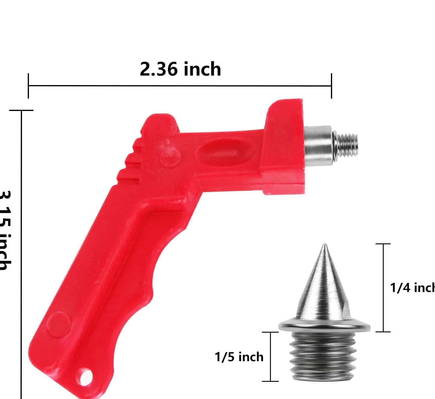 LATRAT 14 picchetti da 6 mm con 1 chiave, picchetti stabili per salto, corsa, escursionismo, plastica, passerella
