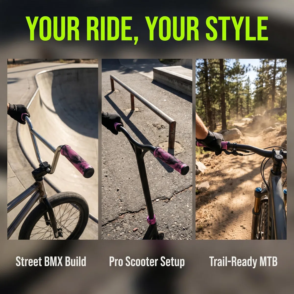 Manopole per bicicletta MTB BMX con tappi terminali in alluminio e chiave a brugola, impugnature antiscivolo per mountain bike da 22,2 mm
