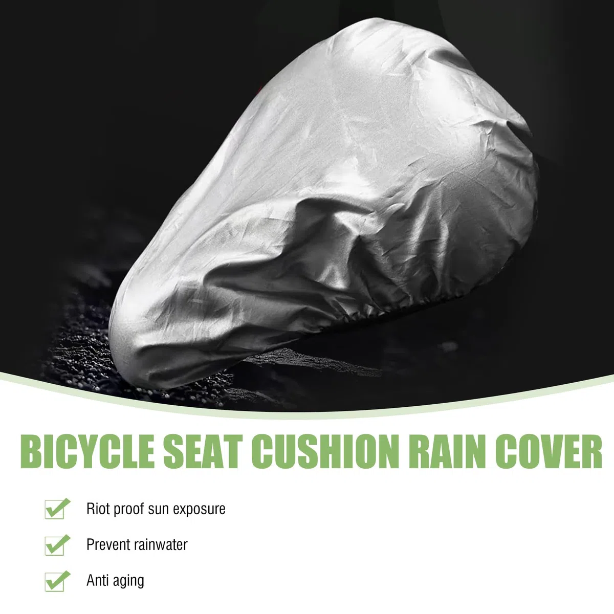 Set di 4 Coprisella Universali per Bicicletta - 100% Impermeabili, Protezione UV, Adatti per MTB, BMX, Bici da Corsa e Trekking - Materiale PVC Durevole e Leggero，Sicurezza e duratura