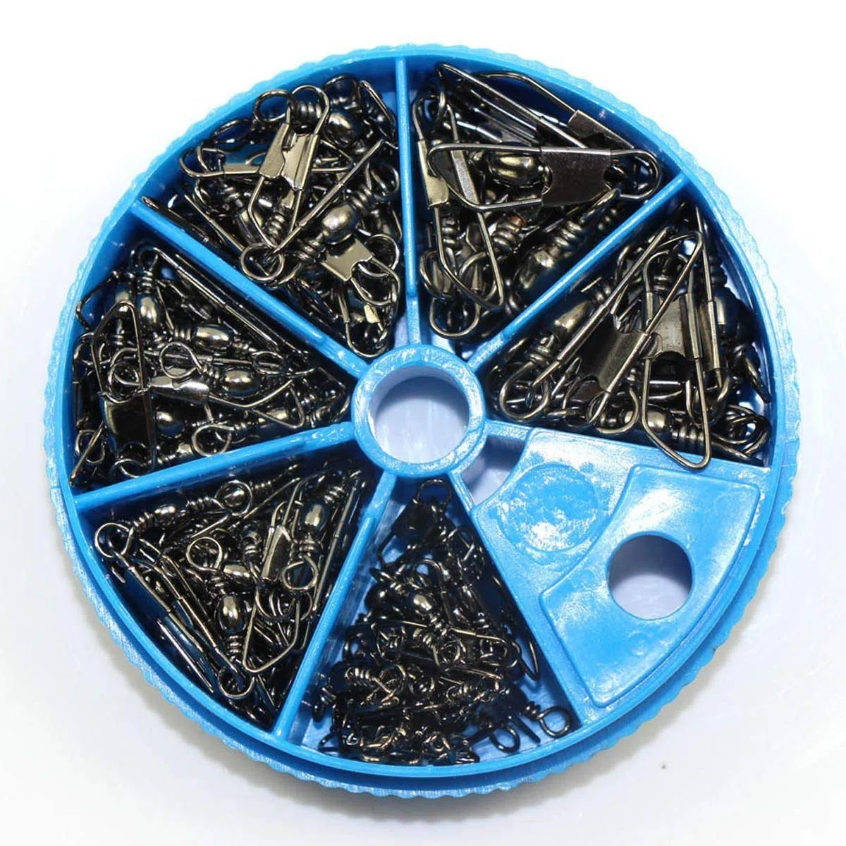 Croch 100/300 Pezzi Pesca Girelle con Moschettone per Connettori Clip Girevoli # 14, # 12, # 10, # 8, # 6,# 4, # 2