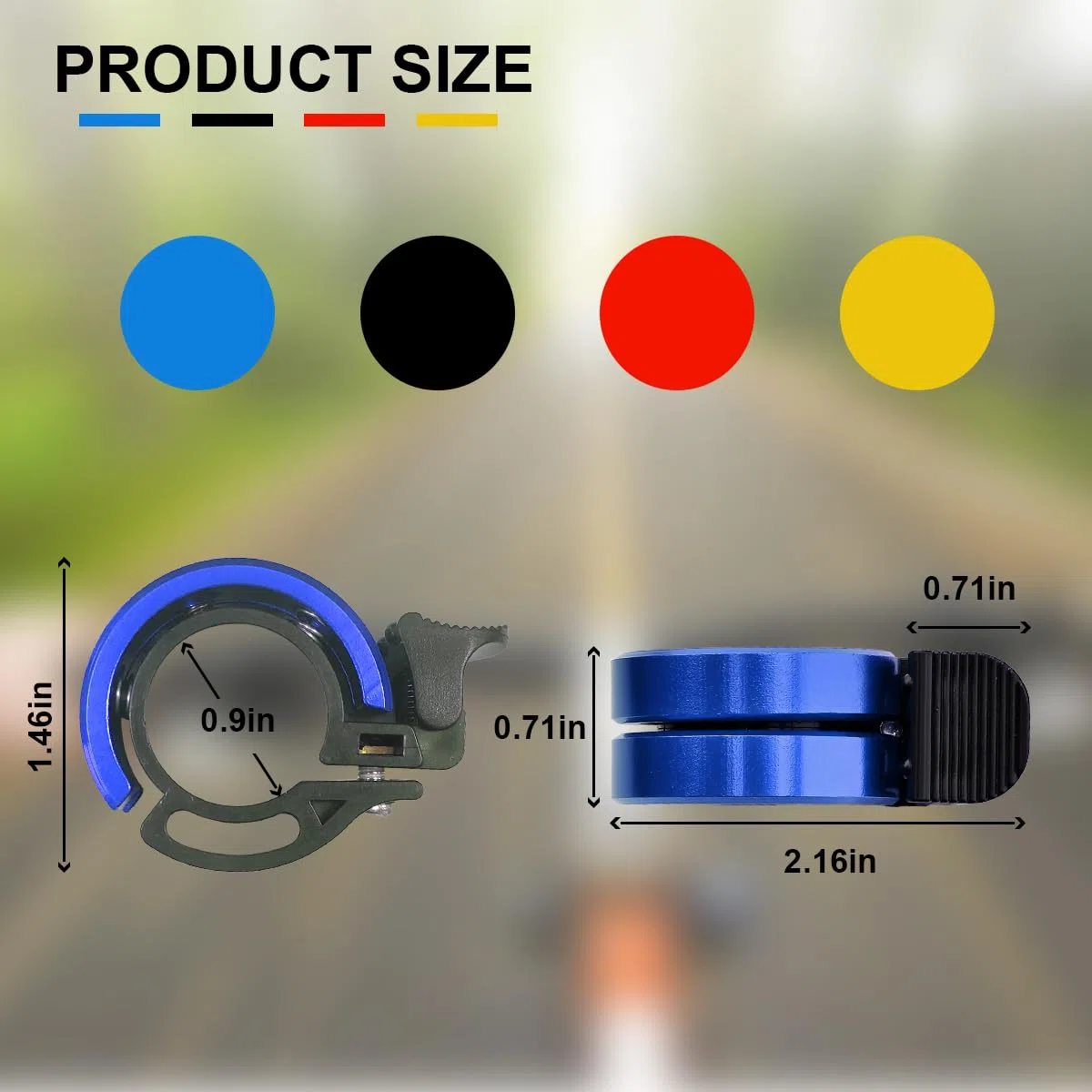 Campanello per bicicletta mountain bike, biker bell, campanello per bicicletta, mountain bike, perfetto per gli appassionati di ciclismo, 22-22,8 mm