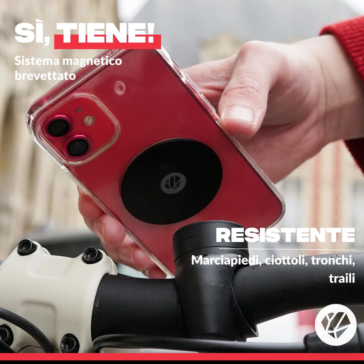 SHAPEHEART Innovazione francese, Piastra metallica antiriflesso , Adattatore universale extra sottile per il supporto del telefono di moto e bici. Compatibile con tutti i prodotti Shapeheart