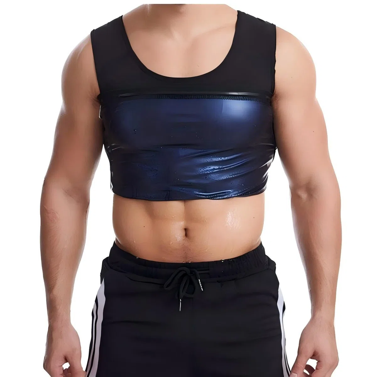 Canotta da uomo dimagrante Sauna T Shirt dimagrante Pancia piatta Tuta Body Shaper Fitness Sport