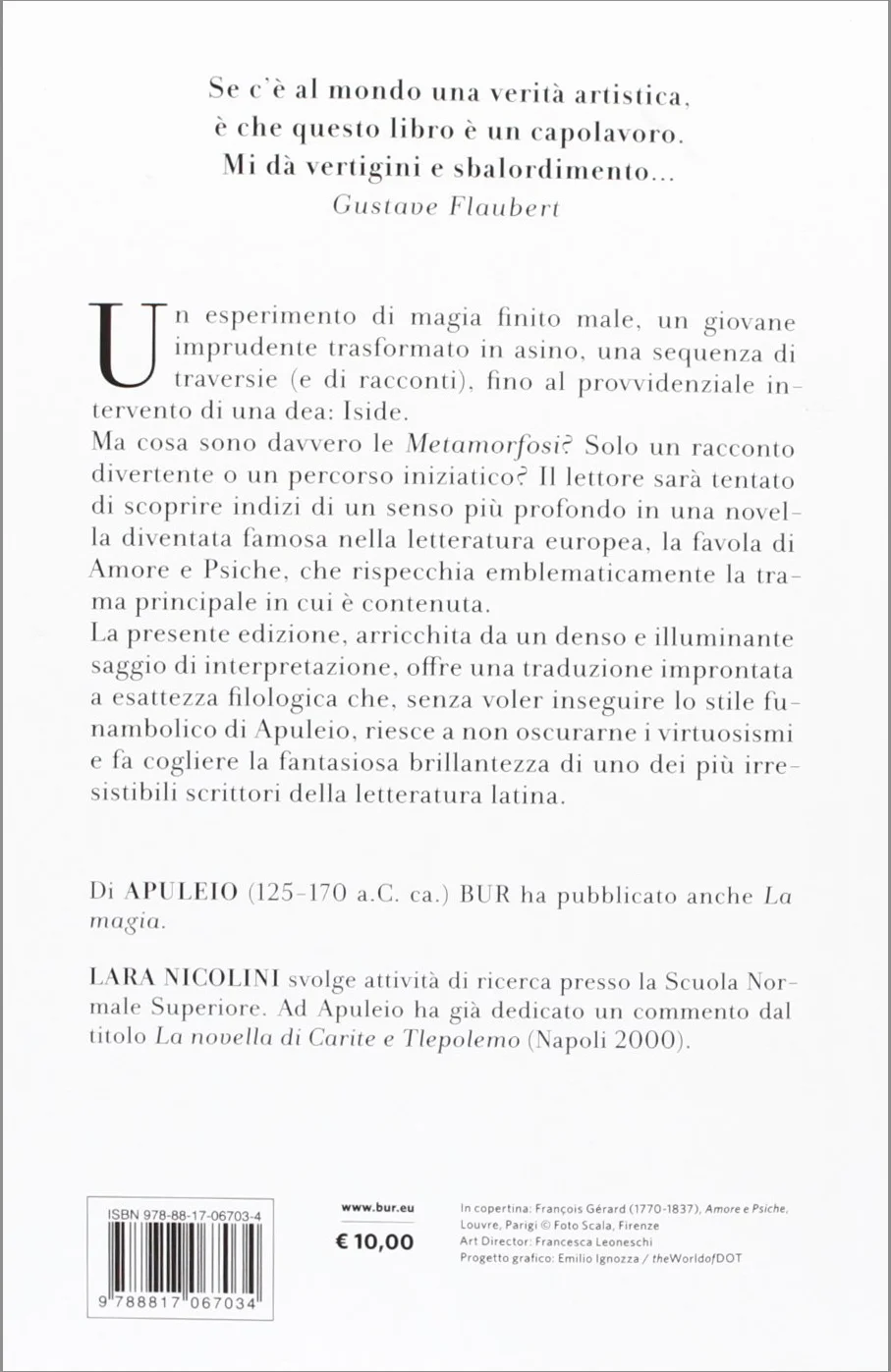 Le metamorfosi o L'asino d'oro. Testo latino a fronte