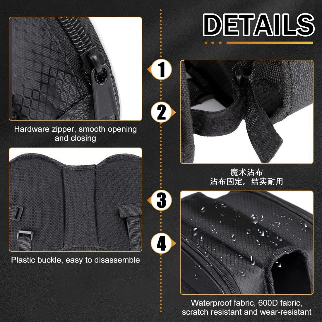 Borsa da Manubrio a Rullo per Bicicletta, con Tracolla, un Accessorio da Ciclismo Professionale per Bici da Strada, da Città e Mountain Bike, Bikepacking e Cicloturismo