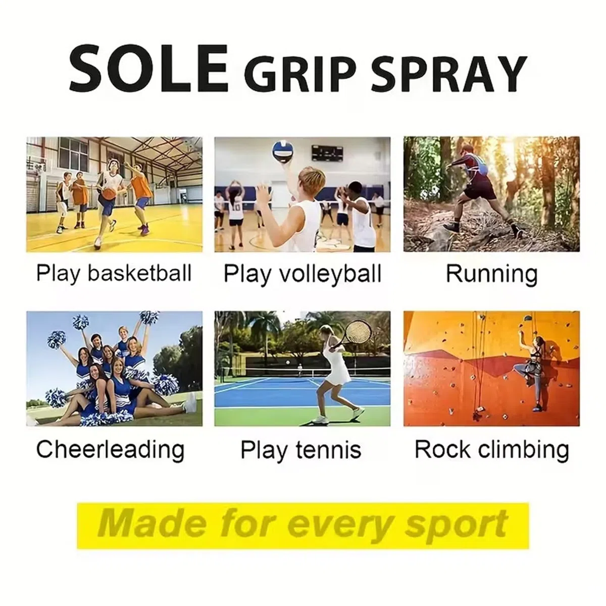 Grip spray – 100 ml antiscivolo resistente al sudore, spray appiccicoso per le mani, per atleti, competizioni, allenamento, tennis, baseball, golf, badminton
