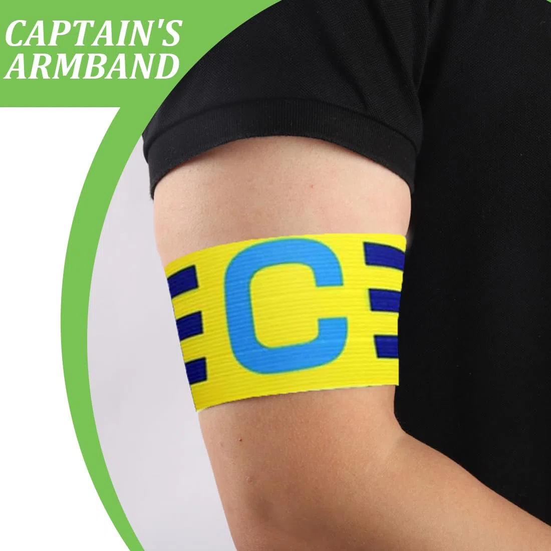 GXGM 5 Pezzi Fascia da Capitano Calcio, Unisex Multicolore Fasce da Capitano, Regolabile Elastico Bambino Fascia per Bambini, Adulti, Sport Calcio e Rugby Hockey