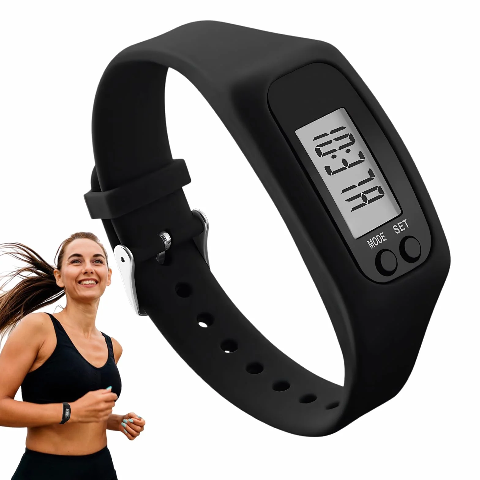 Mini Contapassi Elettronico 3D, Pedometro Contapassi da Passeggio, Contatore Di Calorie, Senza APP, Ideale per Escursioni, Fitness E Spostamenti Quotidiani, Adatto Sia per Uomini Che per Donne