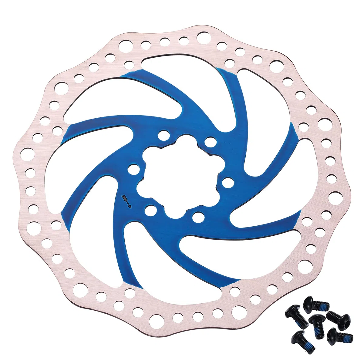 Bynccea 140mm 160mm 180mm 203mm Rotori Freno Disco Per Bicicletta con 6 Bulloni Adatto Per Bici Da Strada Mountain Bici BMX MTB