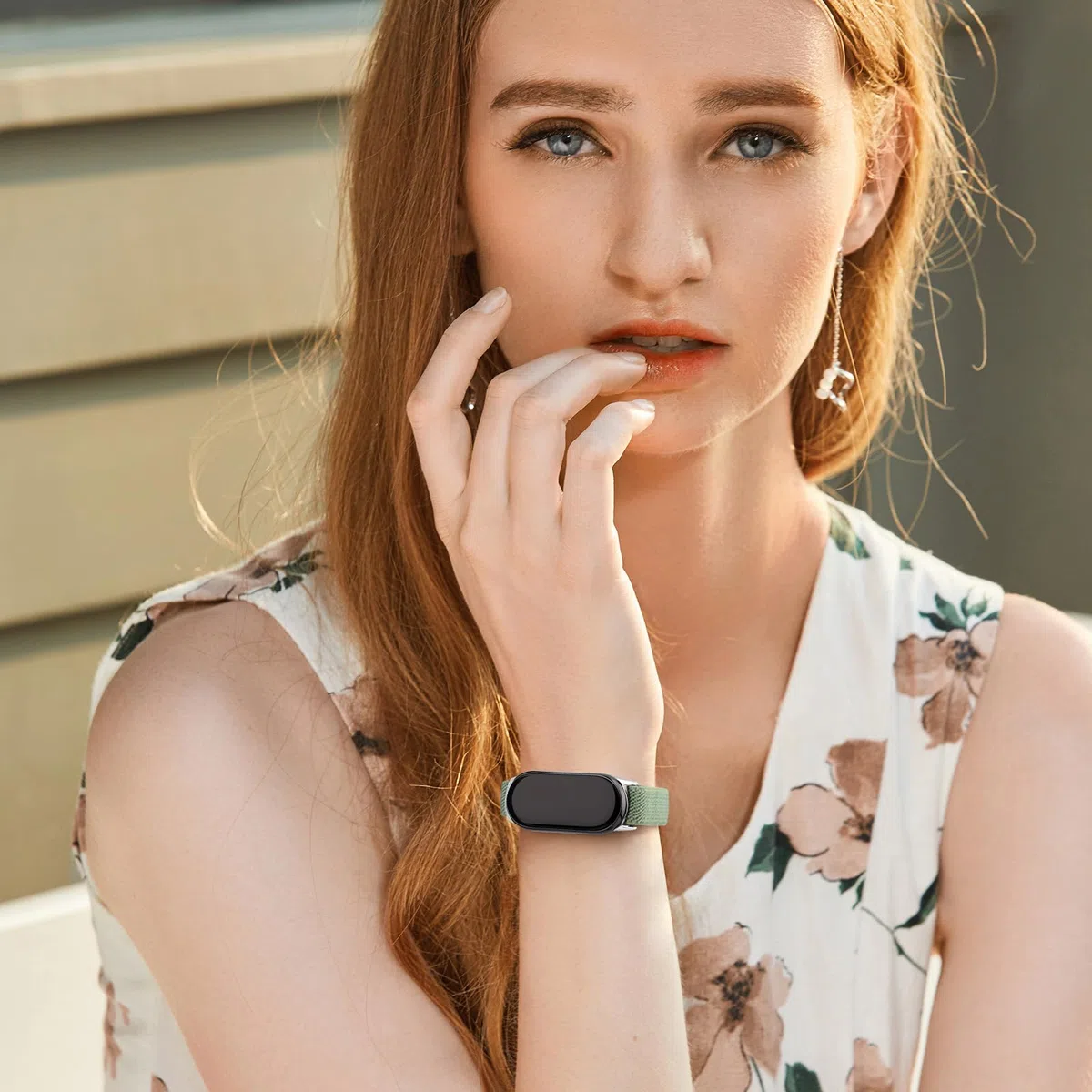 Oumida 3 cinturini elastici per Xiaomi Smart Band 8/9/10 bracciali donna uomo donna robusta testa in metallo, cinturino in nylon migliorato, cinturino di ricambio sportivo per Xiaomi Mi Band 10/9/8