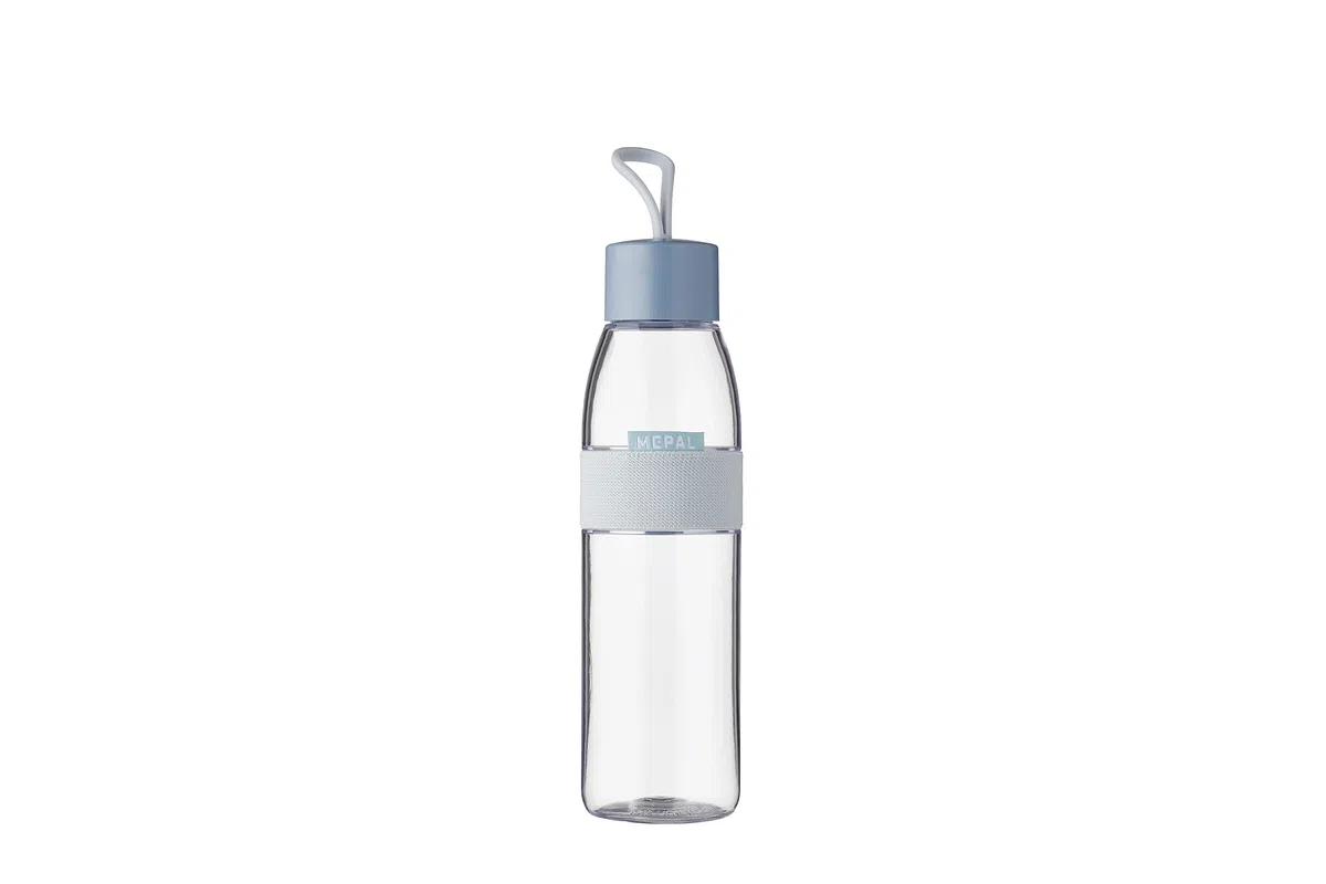 Mepal - Botella de agua Ellipse - Botella de agua reutilizable - Botella a Prueba de Fugas apta para Bebidas Carbonatadas - para Adultos y Niños - Sin BPA - 500 ml - Nordic blue