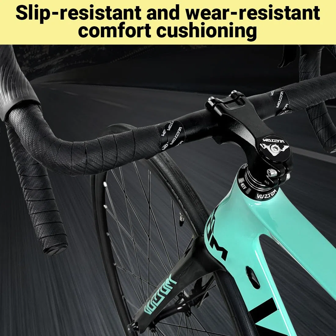 Cycling Nastro Manubrio da Bicicletta Antiscivolo, 2 rotoli, Nastro Manubrio Bici Corsa, Nastro Manubrio Per Bicicletta Ciclismo, Avvolgi la Tua Bici per Una Fantastica e Confortevole Corsa