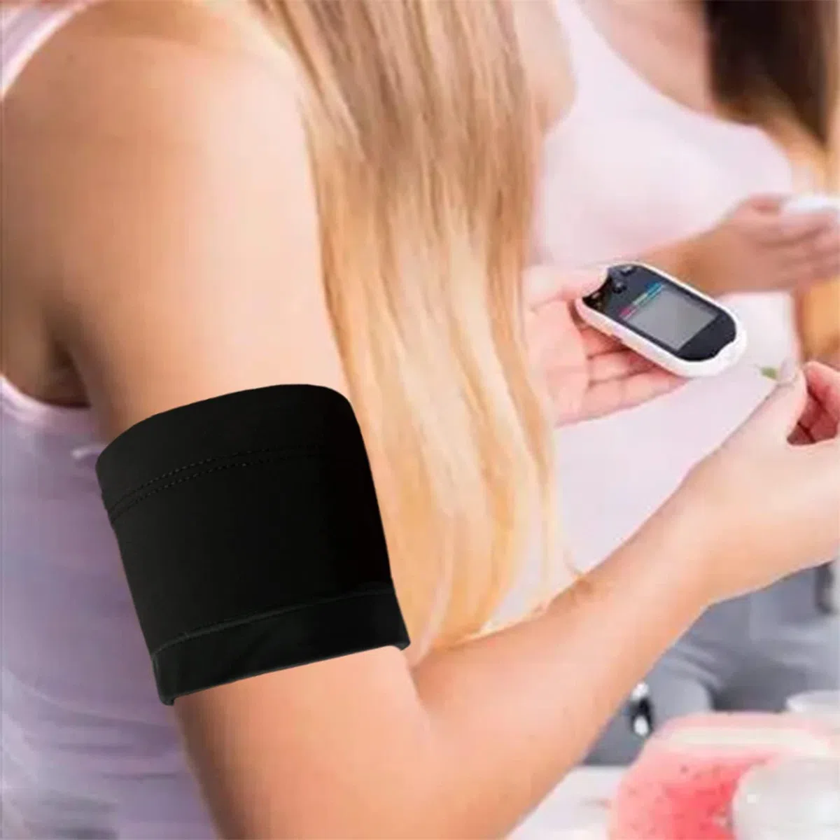 Diabetic Sensor Armband Fits All CGM Devices Protects Insulin Pod During Exercise Sweatproof Refreshing Breathable Omnipod Dexcom Replaces Adhesive Patches Sensor Mount (XL)