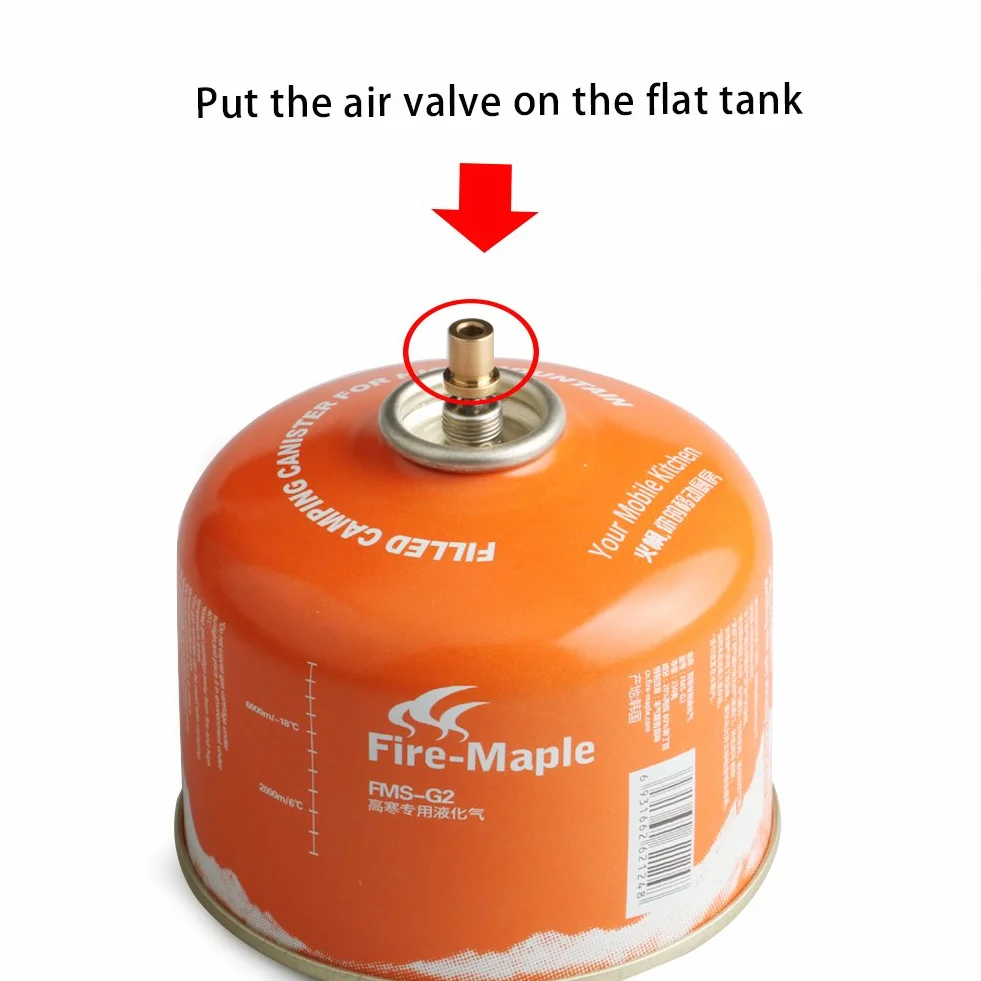 Jeebel Camp Adattatore per Ricarica di Gas, Adattatore per Caricamento Bombola di Gas Serbatoio Bruciatore Portatile Testa Valvola per Fornello da Campeggio Escursionismo Picnic All'aperto