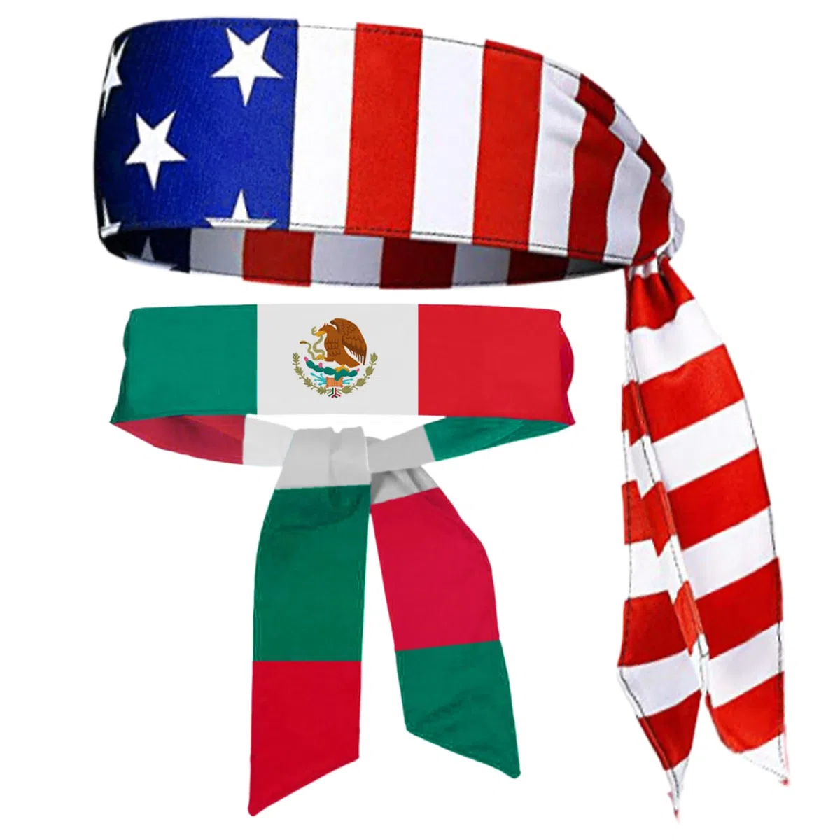 Bandana Bandiera Americana USA 41.3 Traspirante - Fascia per Assorbimento del Sudore per Uomo, Calcio, Tennis, Allenamento, Costume