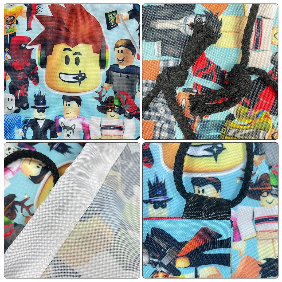 PQKL-party Roblx Sacca Sportiva, Roblx Zaino, Sacchetta Sportiva cartoon, cartoon Zaino Sacca, cartoon Saccas da Palestra con Coulisse, Tasca Con Coulisse cartoon