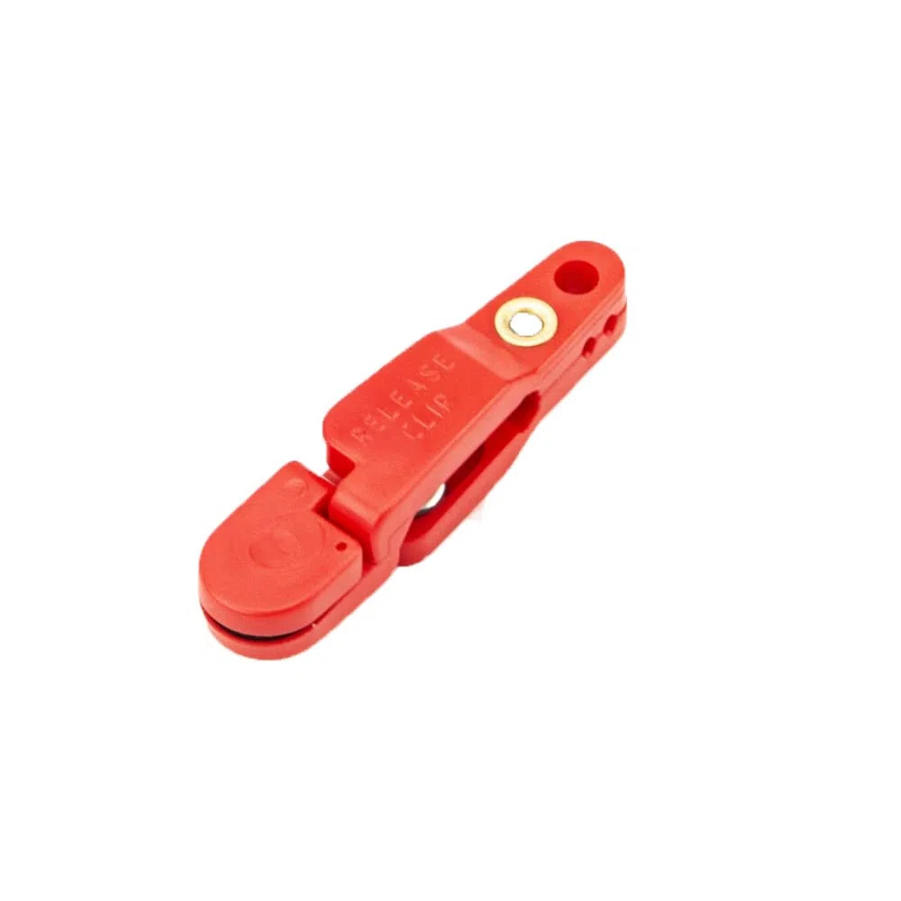 4 Clip a Scatto a Tensione Pesante per aquiloni, Planer, downrigger, Pesca a traina (Rosso)