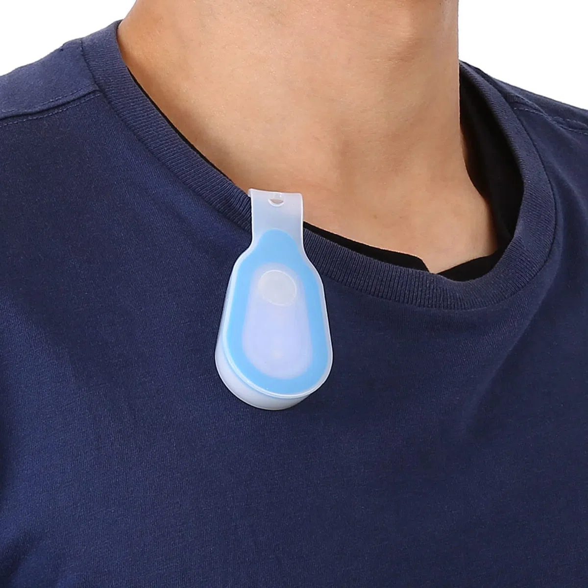 Luce da corsa, Mini luce notturna a LED portatile da esterno impermeabile Lampada da corsa con clip in silicone per cam, escursionismo, camminata con il cane, corsa, arrampicata (Blau)