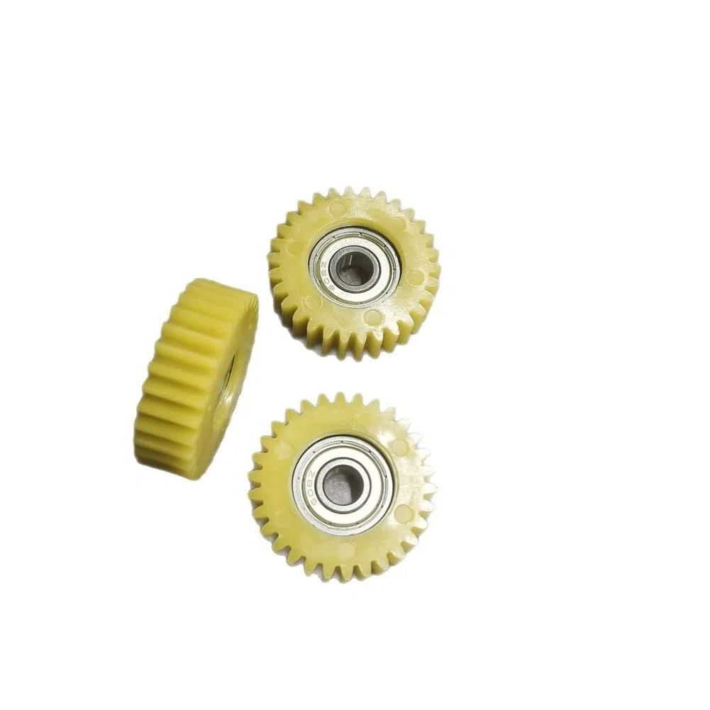 ReachMall 30T Nylon Gear 40mmx12mm ad alta resistenza basso attrito per bici elettrica scooter motore sistema di trasmissione di potenza giallo confezione da 3