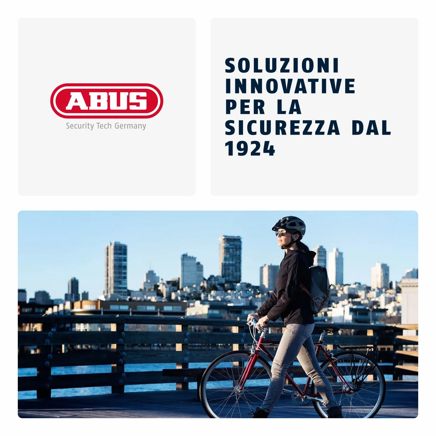 ABUS Lucchetto a Catena 1500 Web - Lucchetto per Bicicletta in Acciaio Speciale - Catena Rotonda di 4 mm di Spessore - Livello di Sicurezza 3