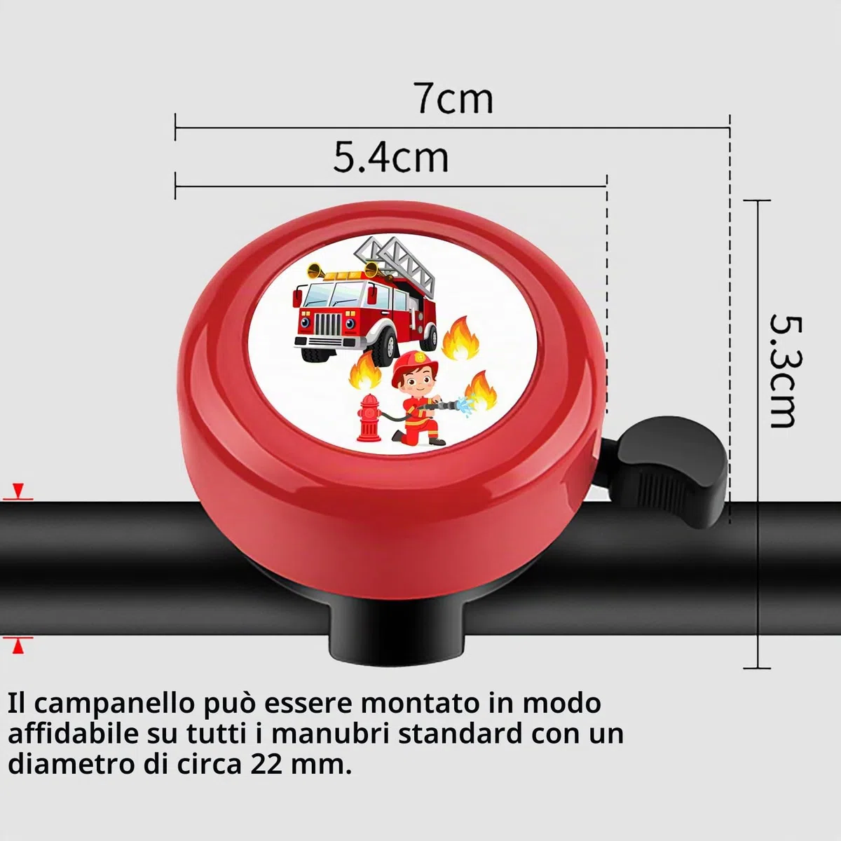 Campanello da bicicletta per bambini, 2 pezzi, per bicicletta, per bambini, campanello, per bicicletta, per bambini, per bambini
