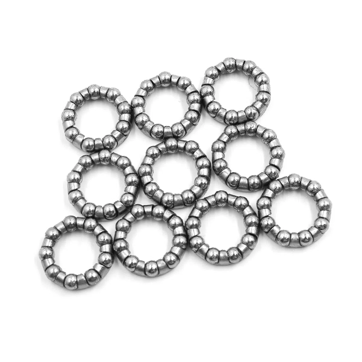 A ABSOPRO Bicicletta ASSE Ruota Sfera Cuscinetto Gabbia 20mm Dia 9 Sfera Acciaio (Set di 10)