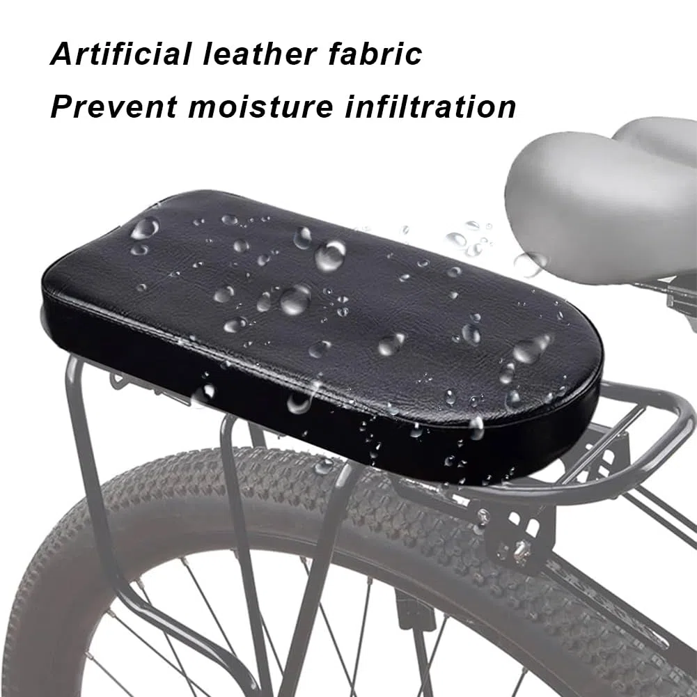 Cuscino Posteriore spessato per biciclette, sedile cuscino bambini, PU spugna morbida, accessori per bici