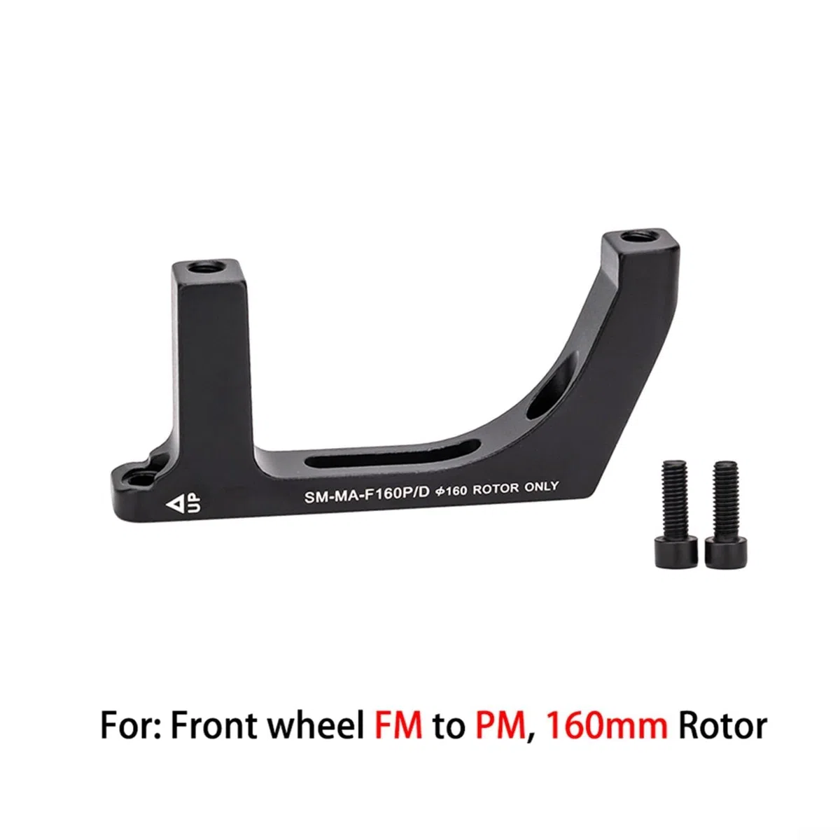 F140/F160/R140MM Flat Mount To Post Mount Bike Adattatore pinza freno a disco in lega di alluminio adattatore per freno a disco da 140 mm 160 mm (anteriore 160 mm)